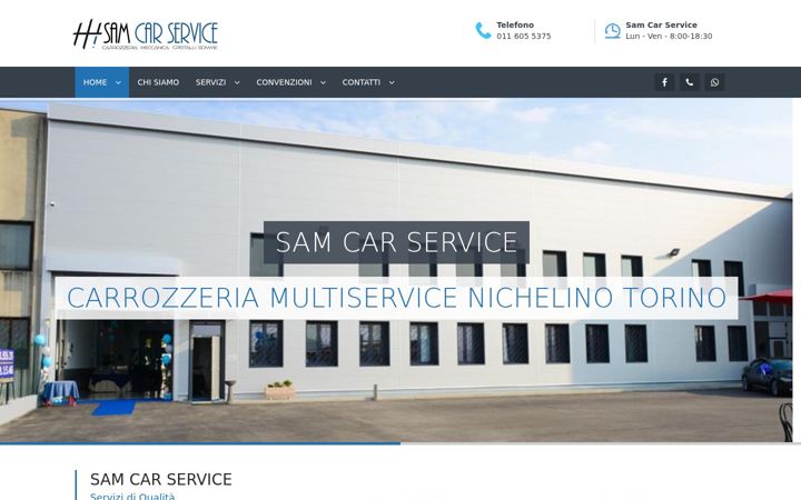 Screenshot of carrozzeriasam.com
