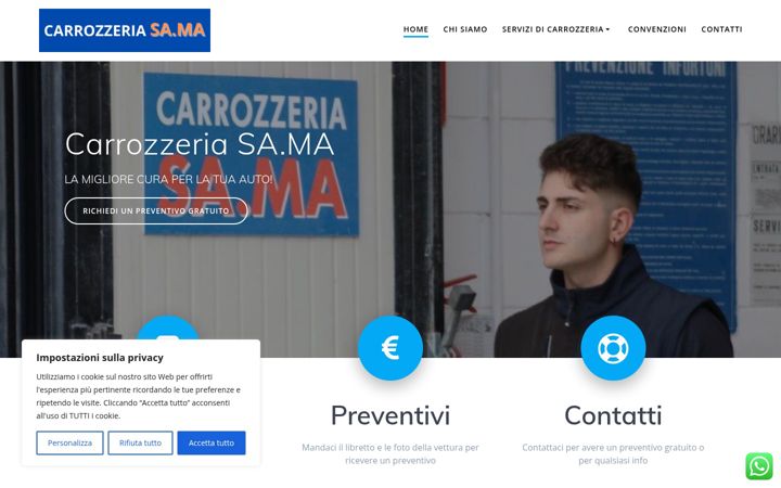Screenshot of carrozzeriasama.it