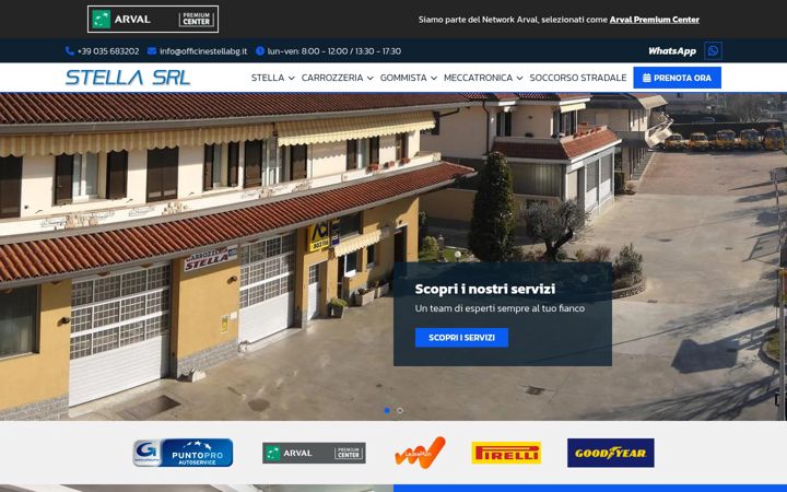 Screenshot of carrozzeriastellanicola.it
