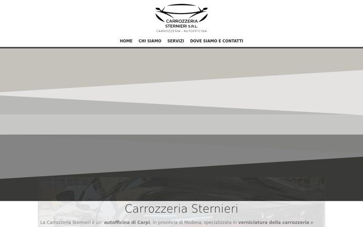 Screenshot of carrozzeriasternieri.it