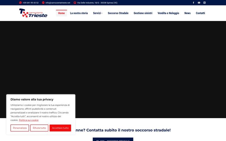 Screenshot di carrozzeriatrieste.net