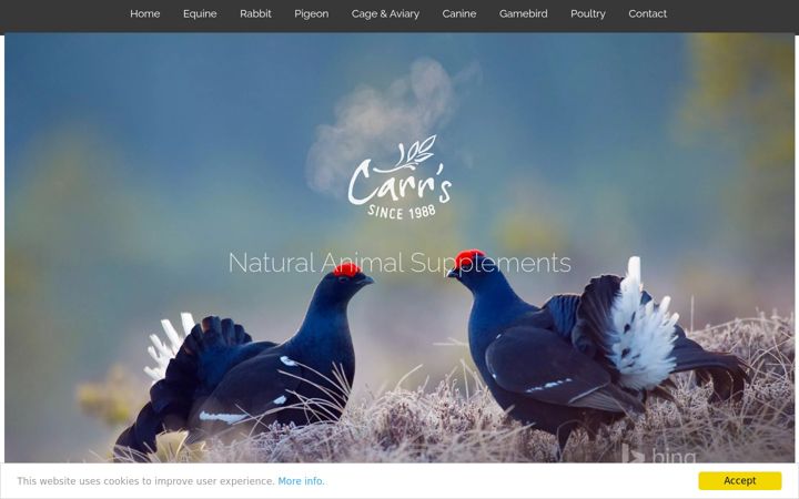 Screenshot of carrs.co.uk