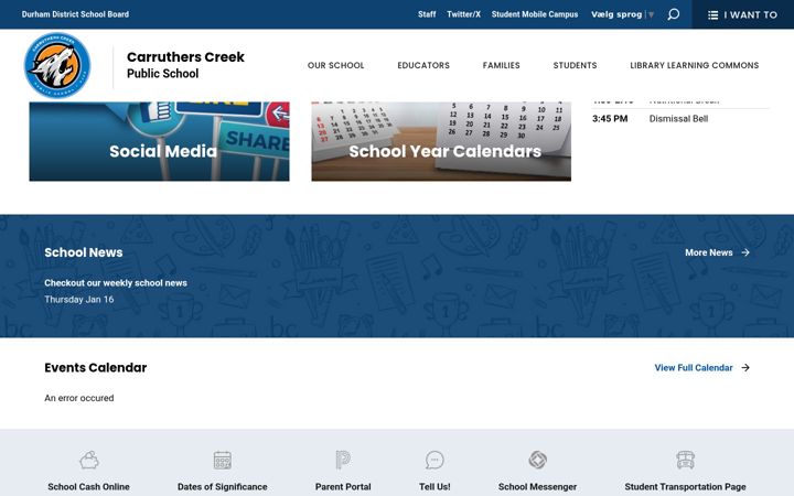 Screenshot of carruthers.ddsb.ca