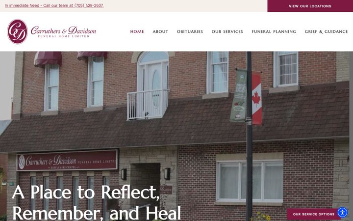 Screenshot of carruthersdavidson.com