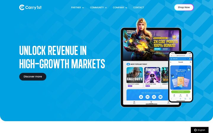 Screenshot of carry1st.com