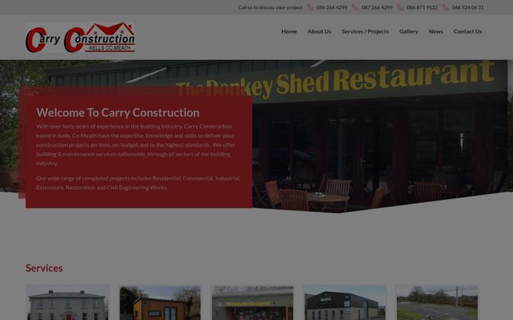 Ekrano kopija carryconstruction.ie