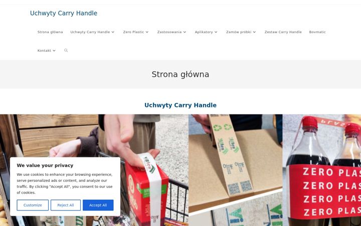 Captură de ecran a carryhandle.pl