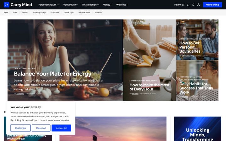 Screenshot of carrymind.com