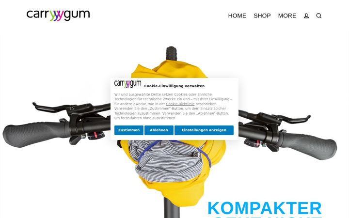 Screenshot of carryyygum.com