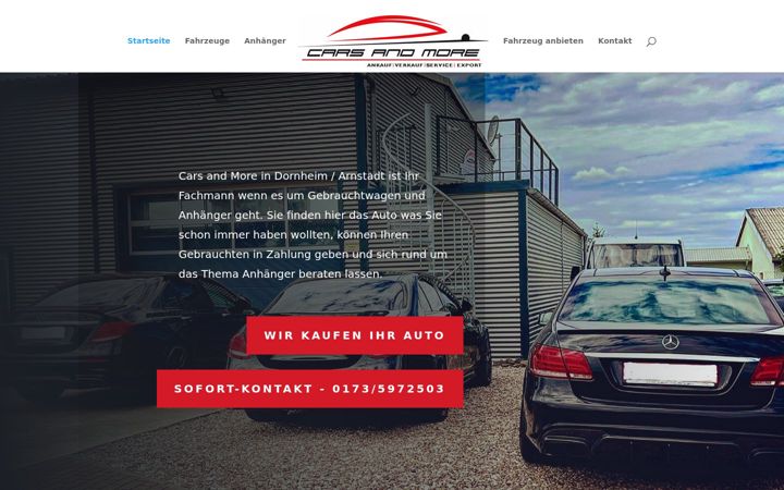 Екранна снимка на cars-more-store.de
