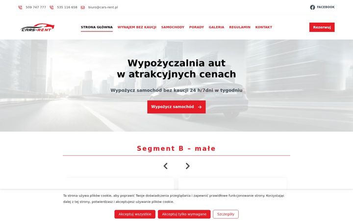 Screenshot of cars-rent.pl