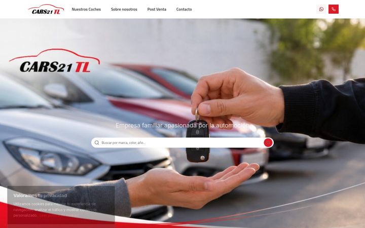Screenshot of cars21tl.com