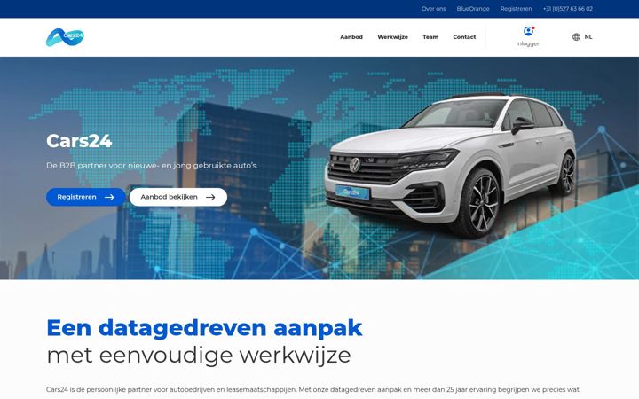 Screenshot of cars24.nl