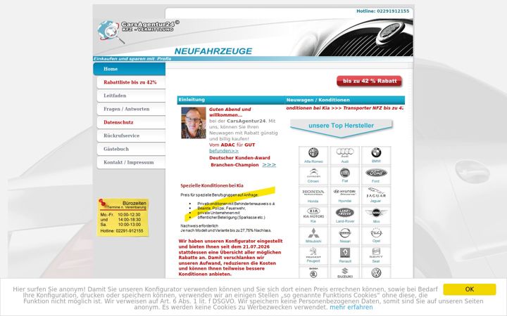 Screenshot of carsagentur24.de
