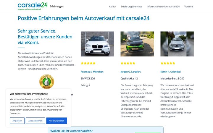 Screenshot of carsale24-erfahrungen.de