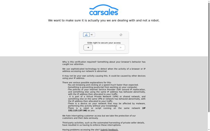 Skjermbilde av carsales.com.au