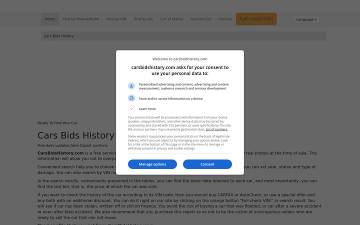 carsbidshistory.com
