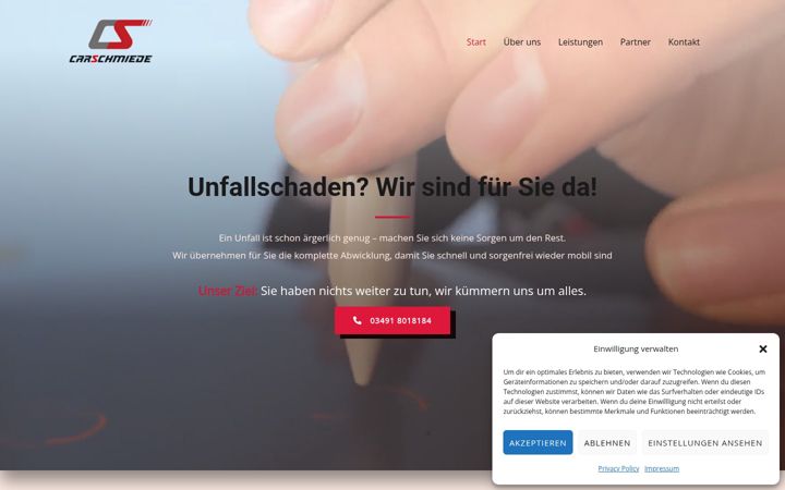 Screenshot of carschmiede.de