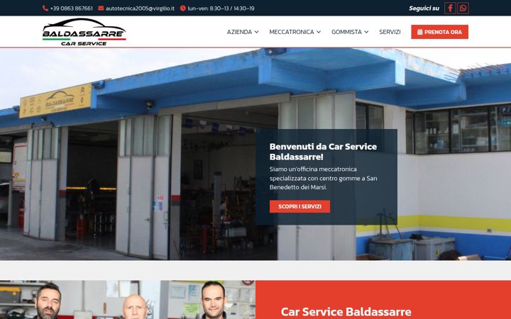 Ekrano kopija carservicebaldassarre.it