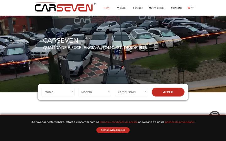 Screenshot of carseven.pt