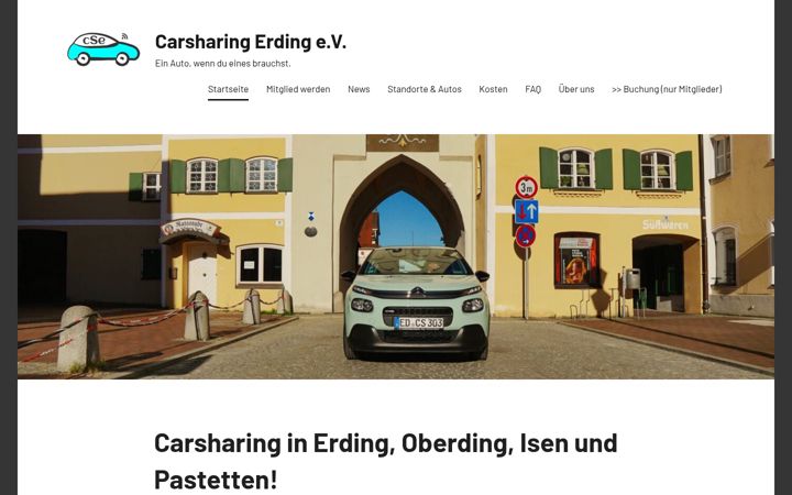 Screenshot von carsharing-erding.de