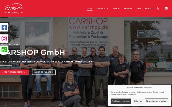 Screenshot of carshop.de