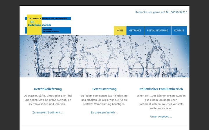 Screenshot of carsili-getraenke.de