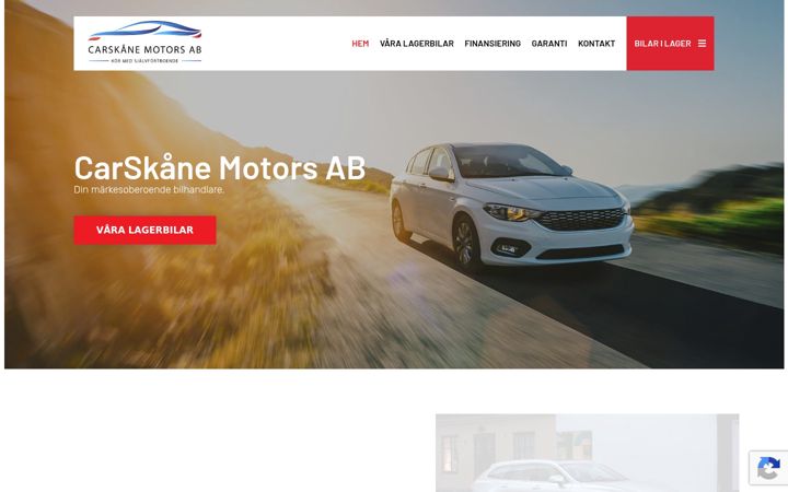 Skærmbillede af carskane.se