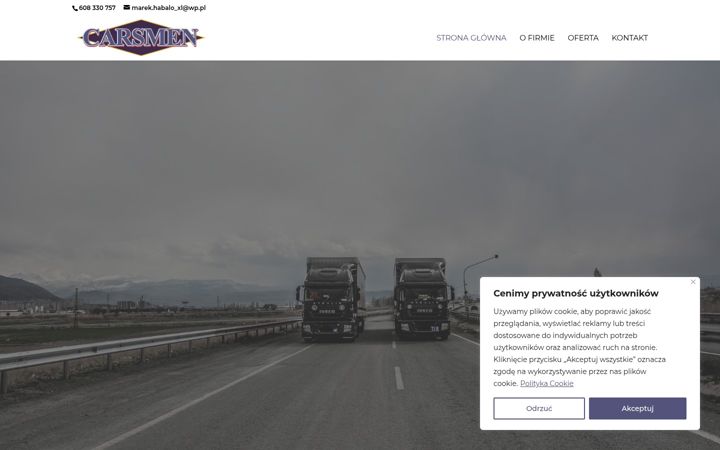 Snímek obrazovky carsmen.pl
