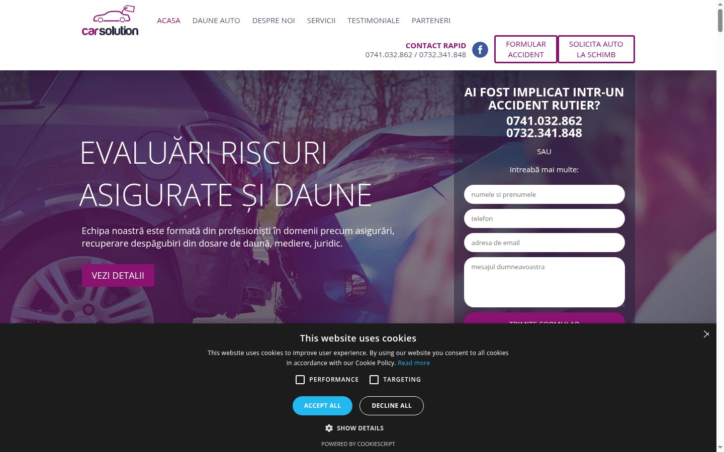 Zrzut ekranu banera zgody wyświetlanego przed jakąkolwiek interakcją
