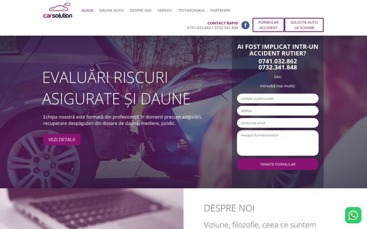 Screenshot of carsolution.ro