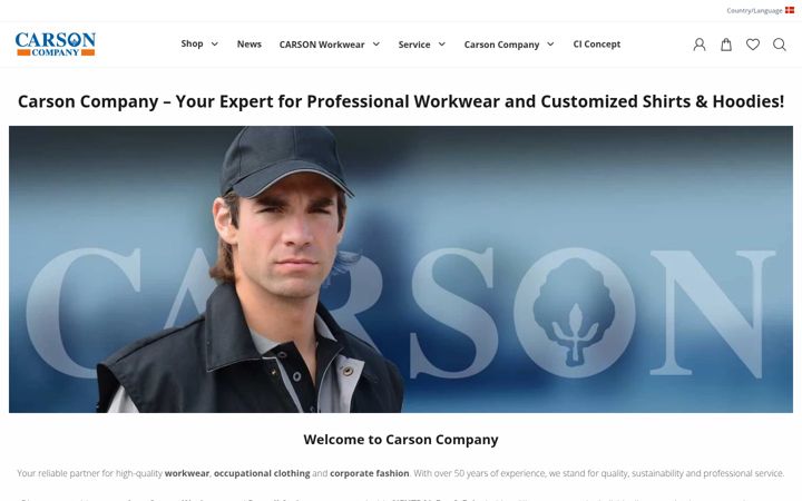 Screenshot of carson-company.de