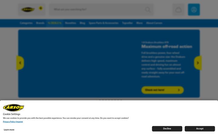Screenshot of carson-modelsport.com