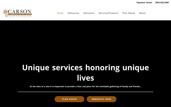 Screenshot of carsonandson.com