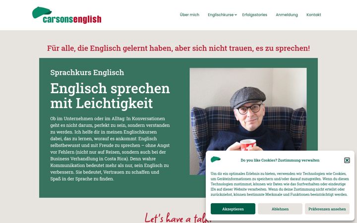 Screenshot του carsonsenglish.de