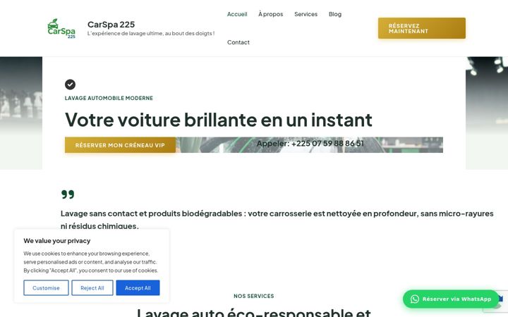 Screenshot of carspa225.com