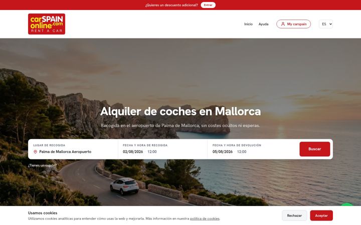 Screenshot of carspainonline.com