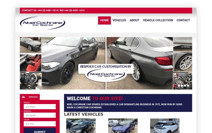 Screenshot of carspares.net