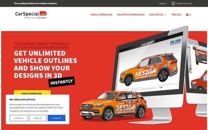 Screenshot of carspecial.co.uk