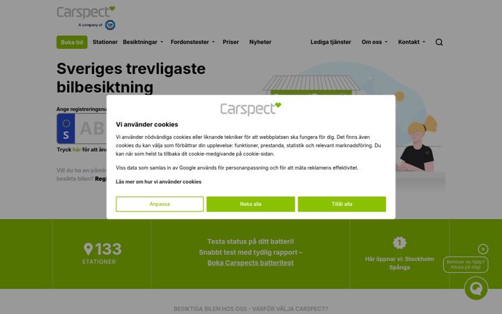 Screenshot of carspect.se