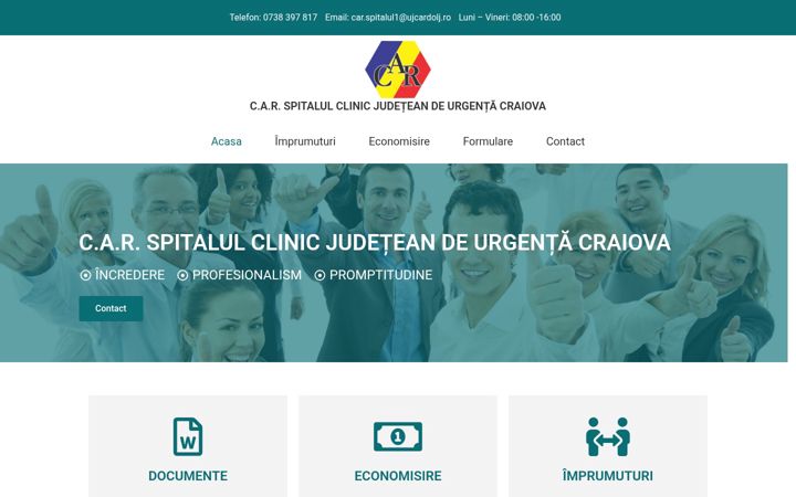 Screenshot of carspitalul1.ro