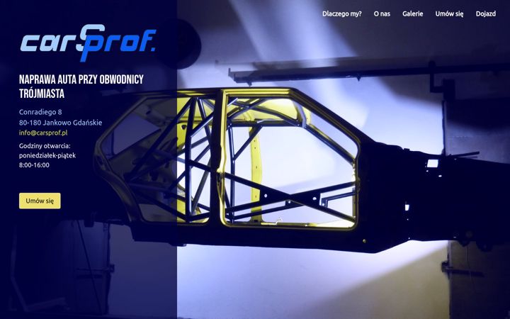 Snímek obrazovky carsprof.pl