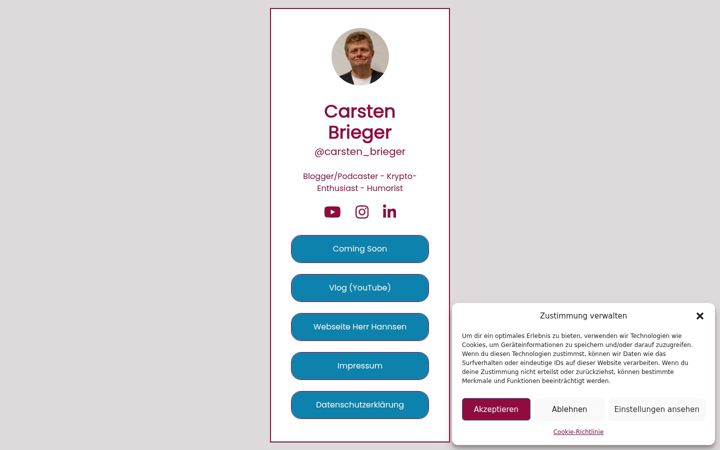 Screenshot of carsten-brieger.de