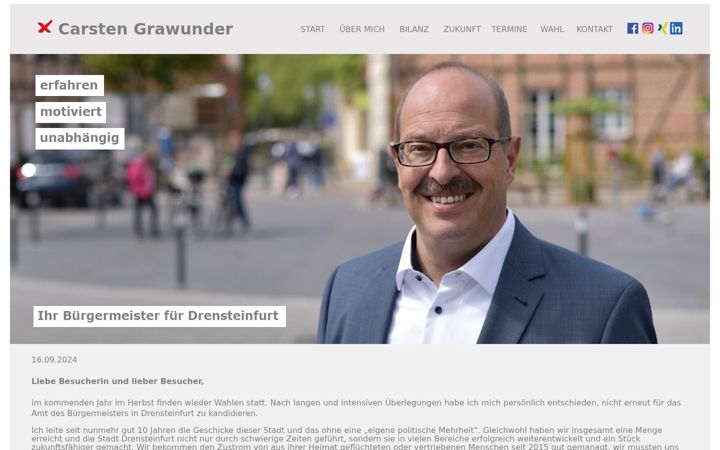 Screenshot του carsten-grawunder.de