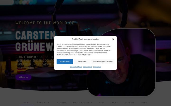 Screenshot of carsten-gruenewald.de