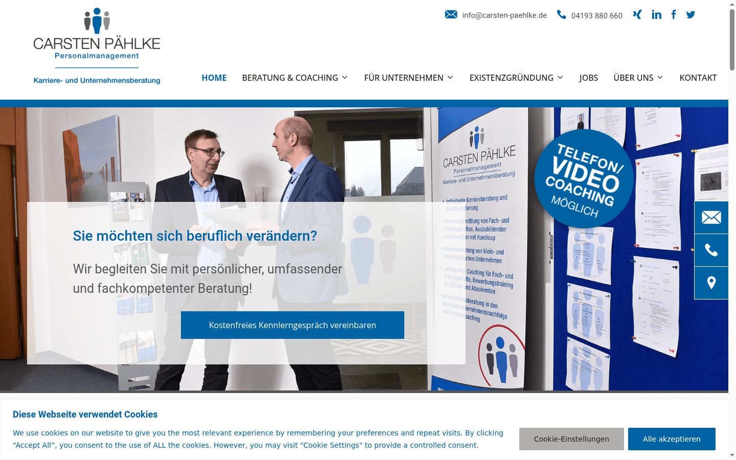 Screenshot tal-banner tal-kunsens muri qabel kwalunkwe interazzjoni