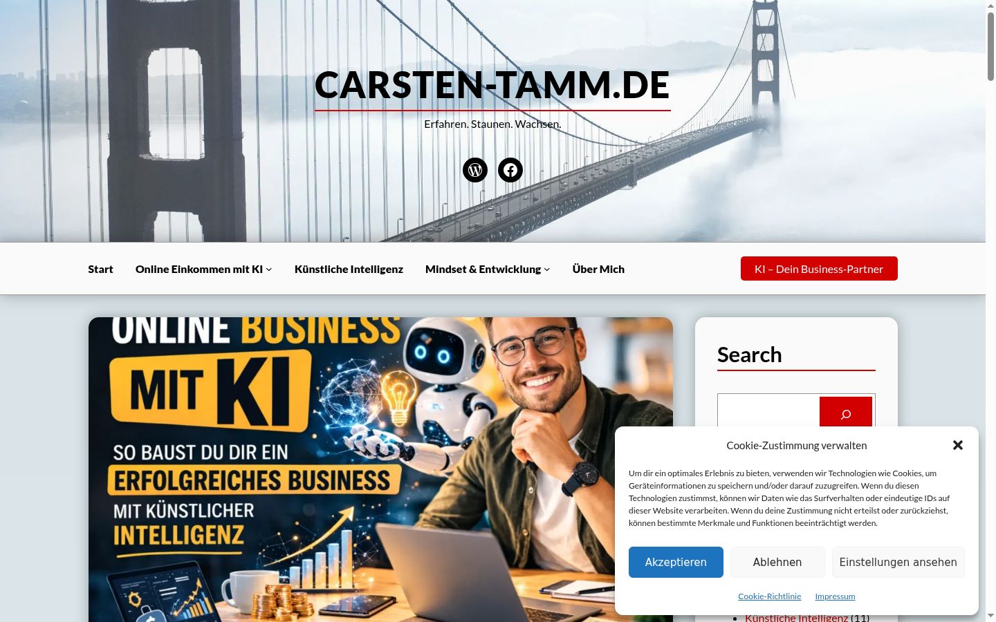 Screenshot tal-banner tal-kunsens muri qabel kwalunkwe interazzjoni