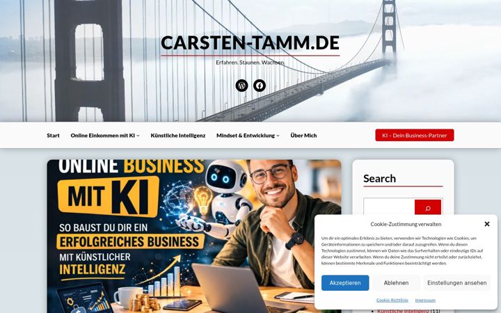 Snímek obrazovky carsten-tamm.de