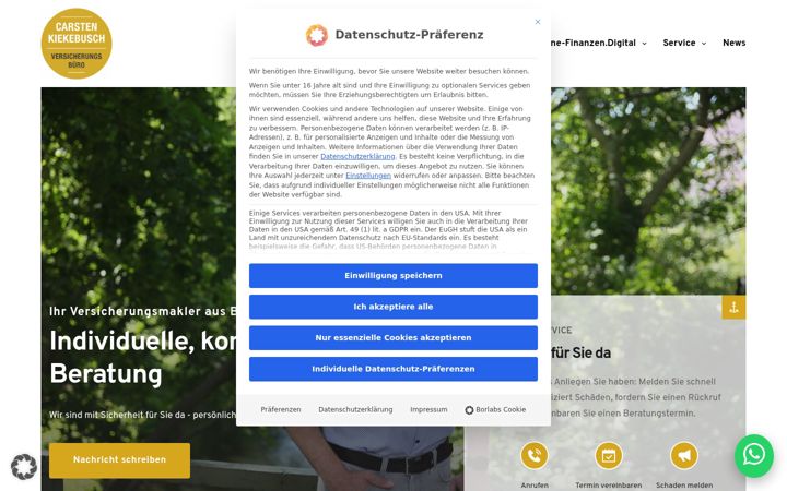 Snímek obrazovky carstenkiekebusch.de