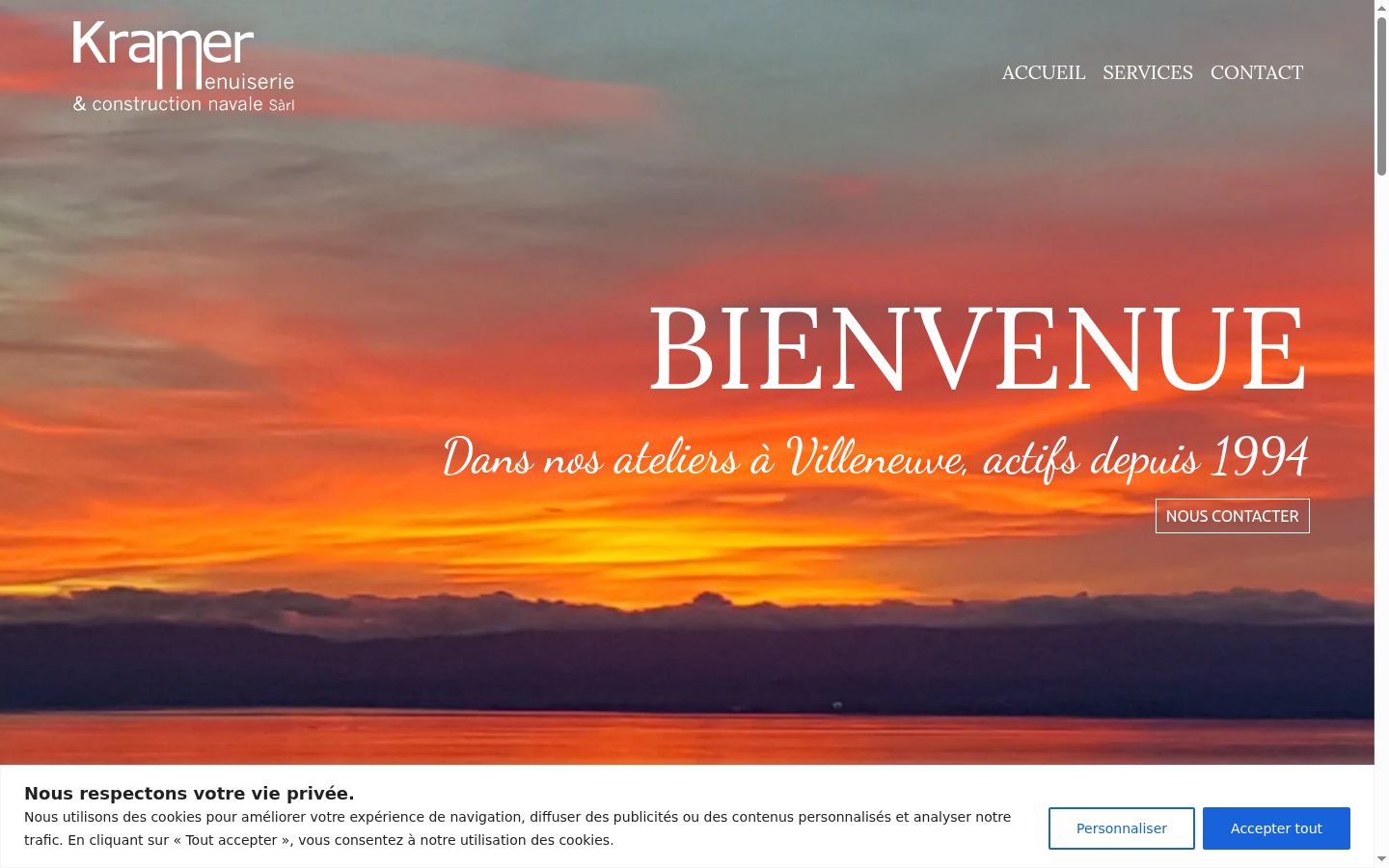 Screenshot van de toestemmingsbanner zoals getoond vóór enige interactie